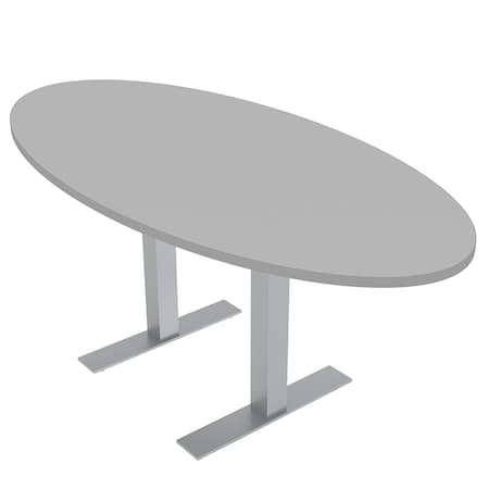 Skutchi Designs 33.5 in W, 69.5 in L, 29 in H, Engineered Wood Top, Grey HAR-OVL-34x70-T-XD01